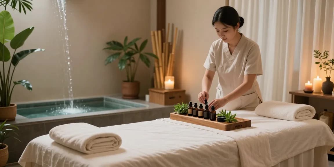 Experience soothing treatments at makangs.com, enhancing relaxation with serene massage therapy environment and calming decor.