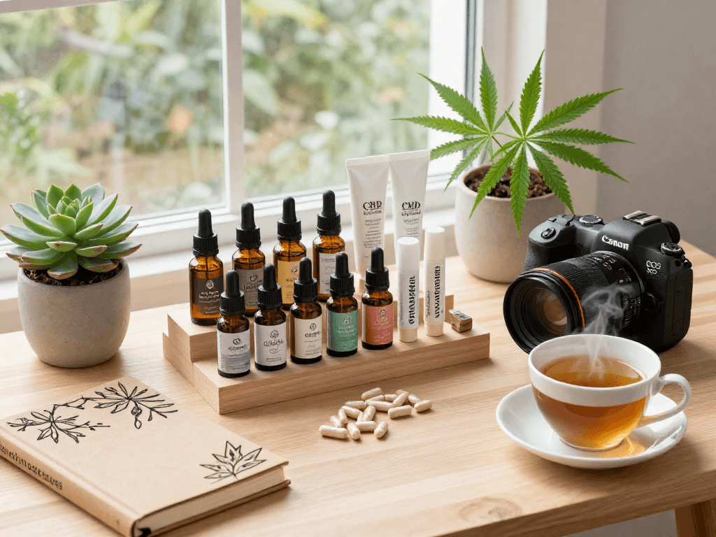 Discover quality concentrate delivery near me through premium CBD oil and wellness products in a calm, organized setting.
