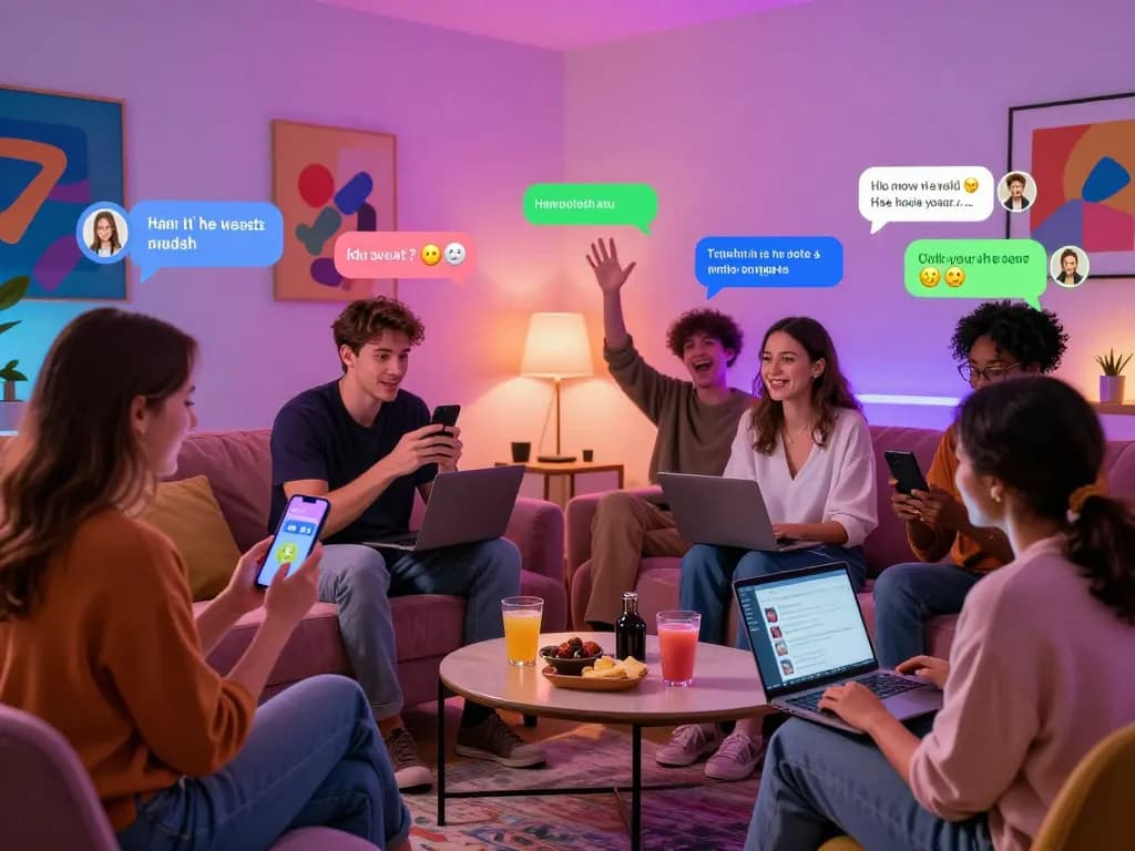 Engaging NSFW AI chat discussion among adults in a vibrant online space