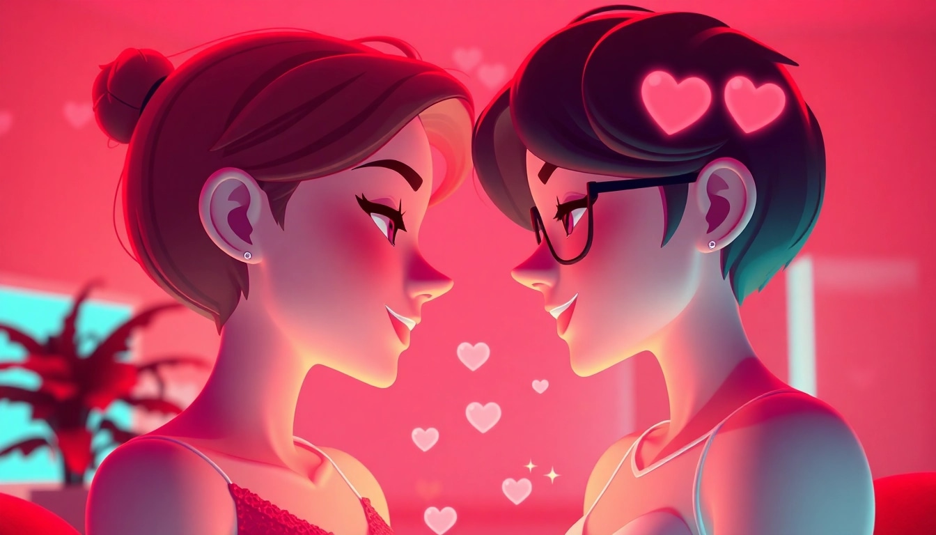 Engaging NSFW character AI avatars in an intimate digital conversation about shared memories.