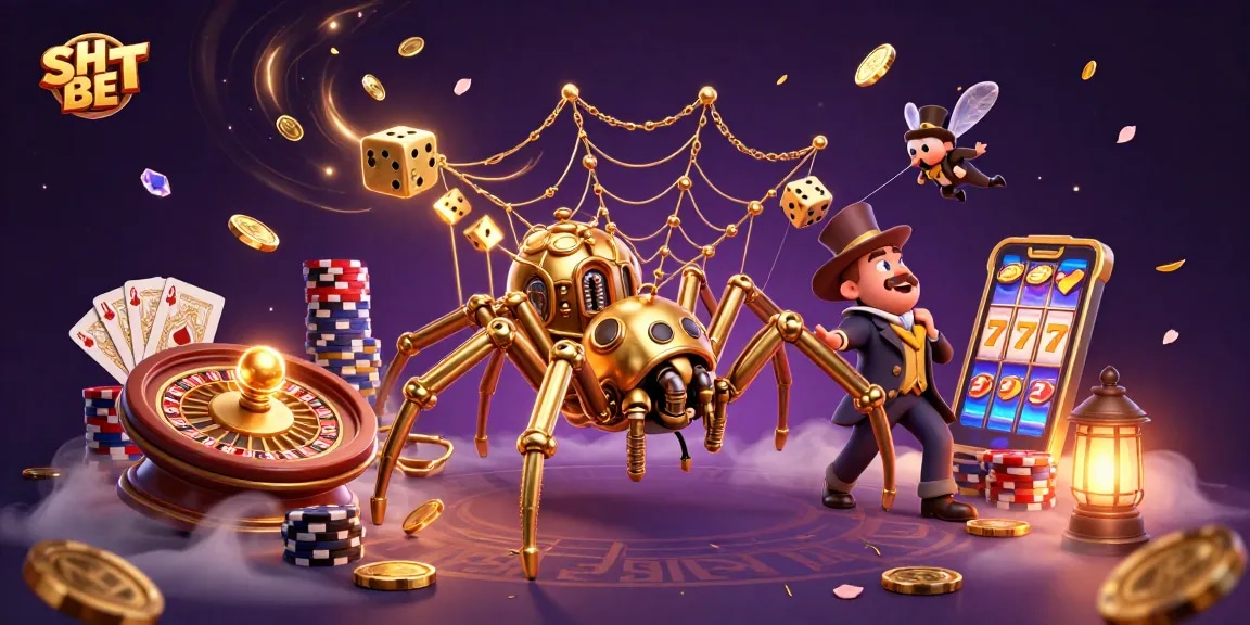 Experience thrilling moments with SH BET at a vibrant steampunk-themed casino.