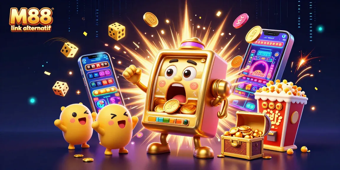 Win big with M88 link alternatif featuring animated slot machines and exciting casino elements!
