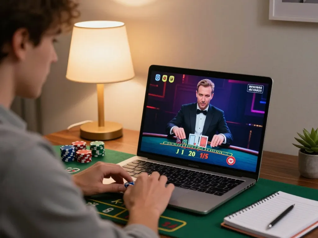 Online blackjack gameplay at home with XX88, showcasing strategic moments and immersive experience.