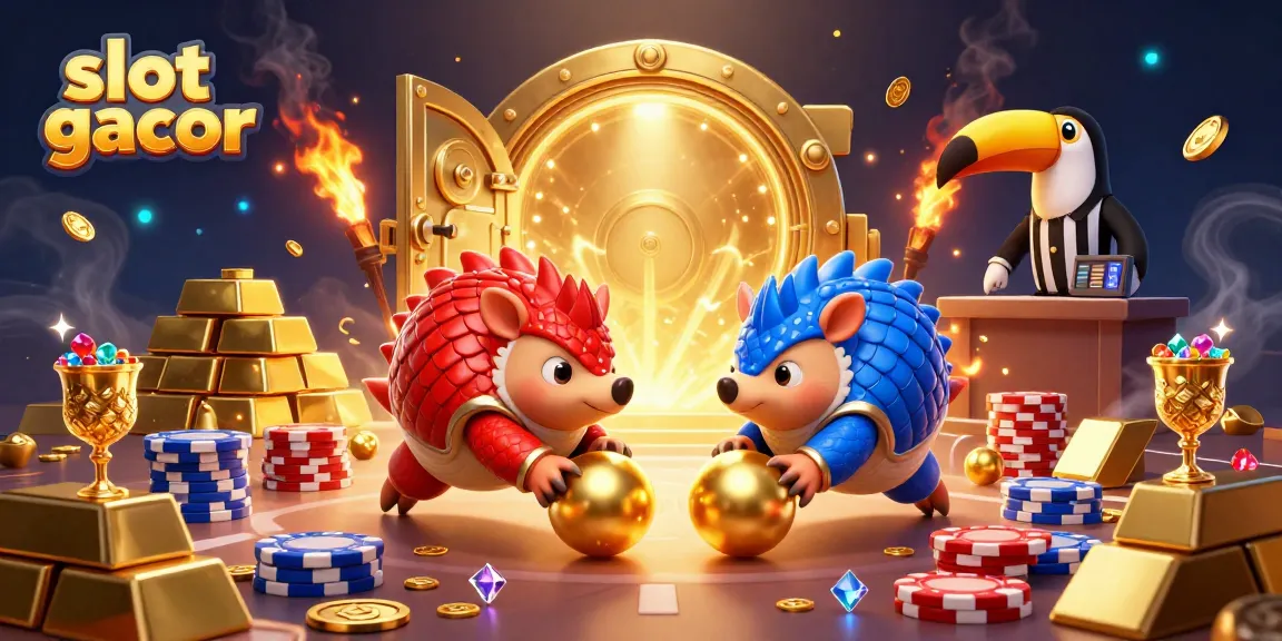 Experience the thrill of slot gacor as pangolins launch into action amidst golden treasures.