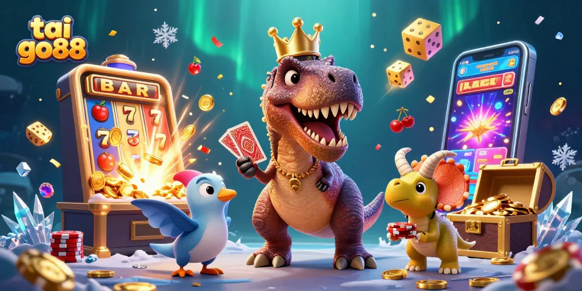 Engage in thrilling tai go88 casino action with colorful characters and vibrant activities.