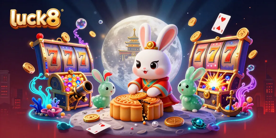 Engage with luck8 and discover vibrant slots featuring a moon rabbit and golden treasures.