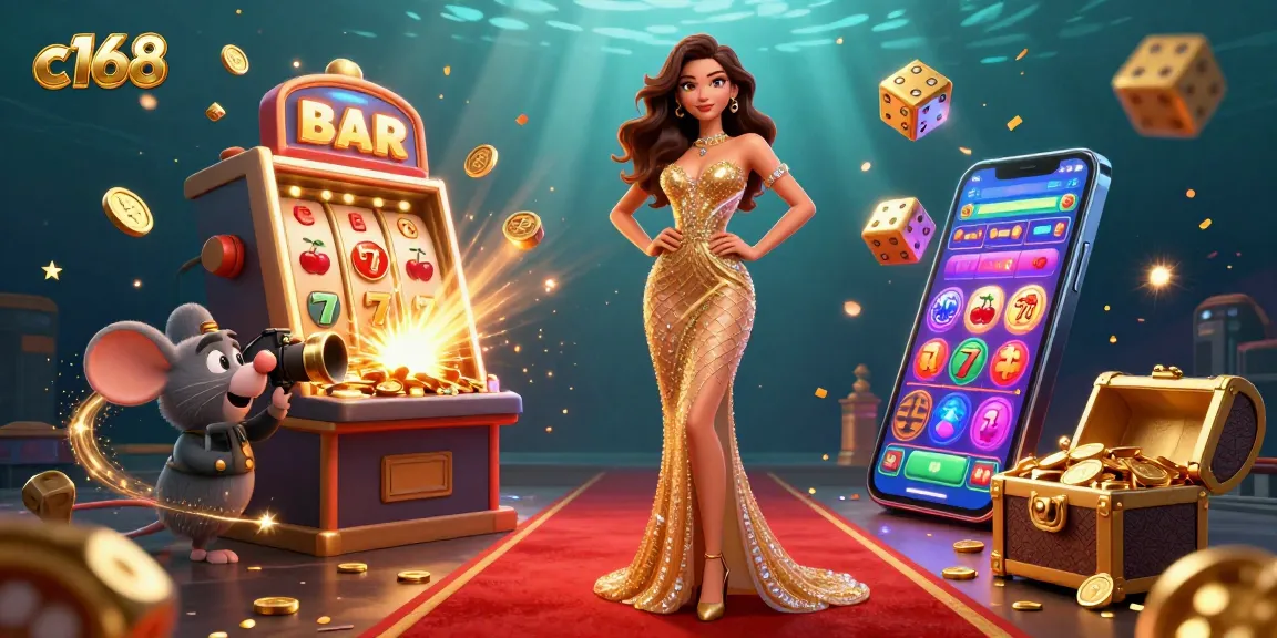 Experience thrilling wins with C168's vibrant casino elements, stunning visuals, and exciting games.