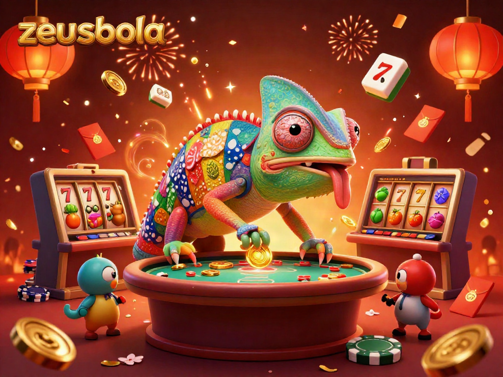 Join the exciting world of zeusbola with vibrant slots, lucky symbols, and dazzling casino elements