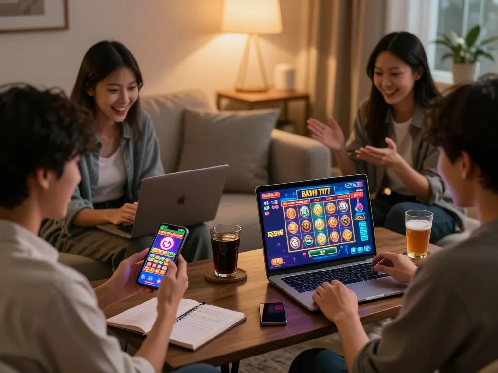 Experience thrilling moments with slot gacor 777 on mobile devices in a cozy home setting