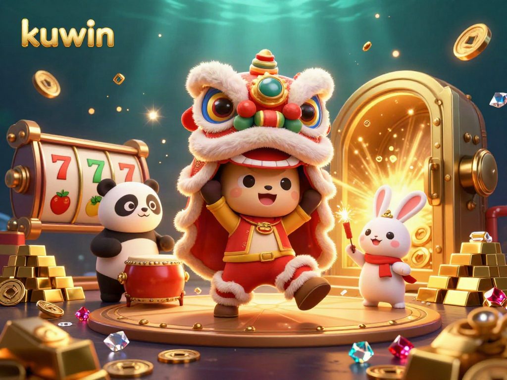 Win big at kuwin with vibrant casino action featuring lively characters and treasures.