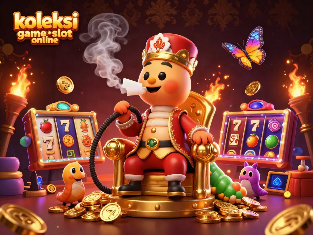 Koleksi game slot online menghidupkan suasana kasino dengan elemen berkilau dan karakter menarik.