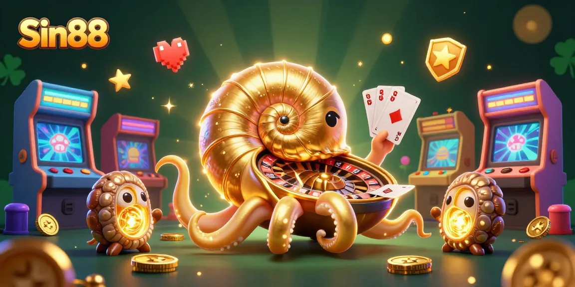 Win big at Sin88 with exciting casino games and vibrant 3D illustrations capturing the thrill of gaming.