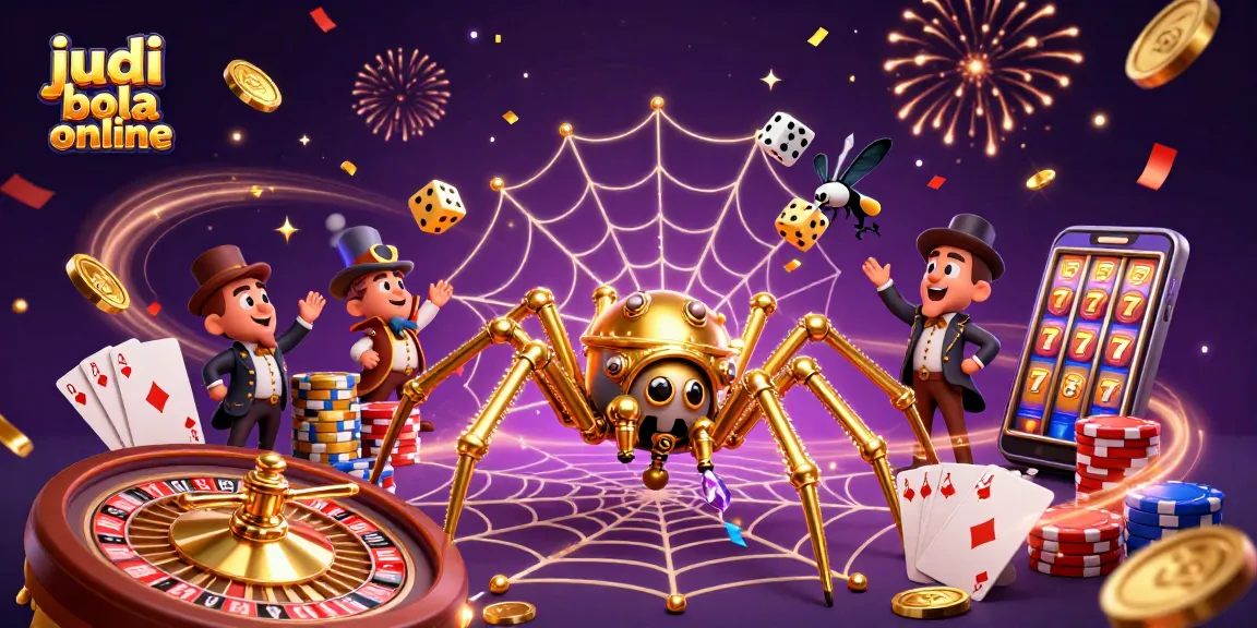Engage in judi bola online with exciting visuals of sports bets and winning odds, featuring a rich 3D scene.