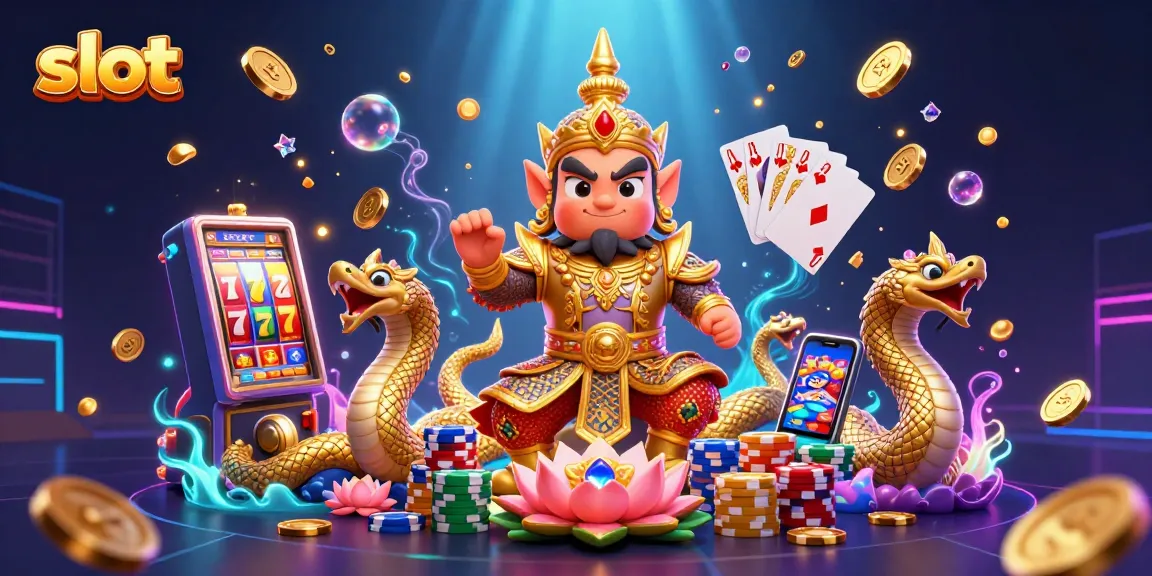 Experience the excitement of slot games with vibrant visuals and engaging 3D characters.