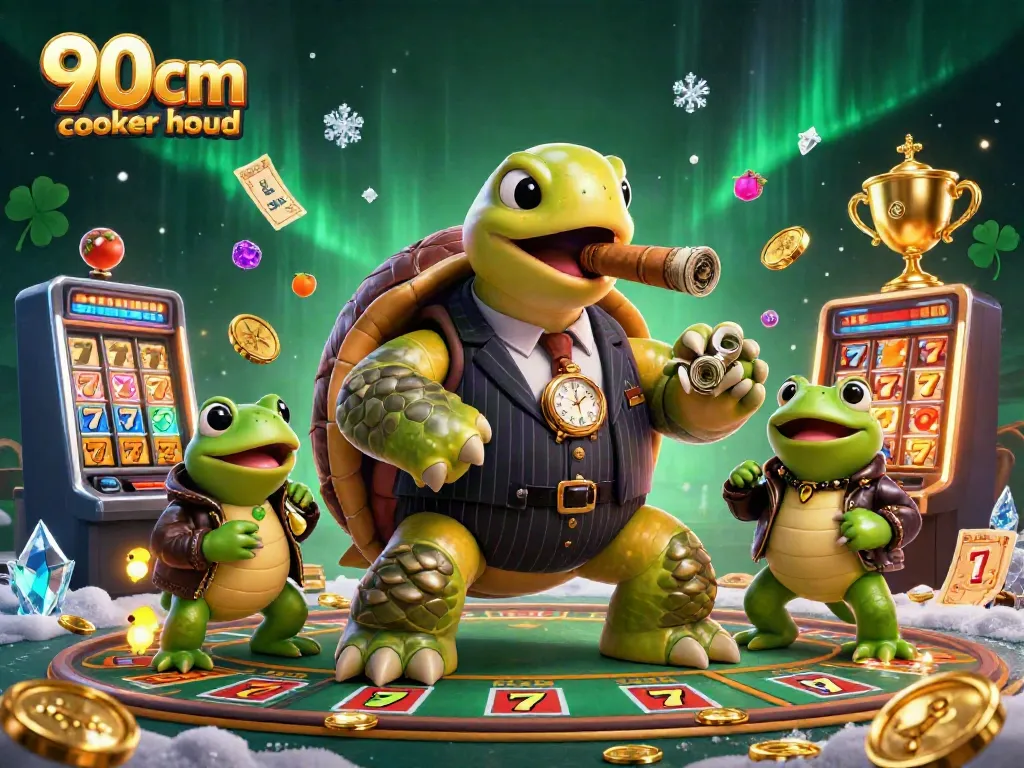 Experience thrilling action with a 90cm cooker hood-themed casino illustration filled with vibrant characters and rich details.