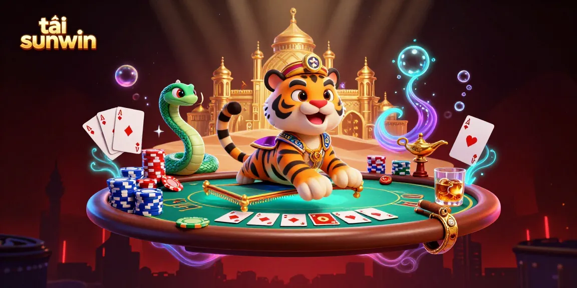 Tải sunwin and enjoy endless gaming adventures with the vibrant casino themed 3D illustration.