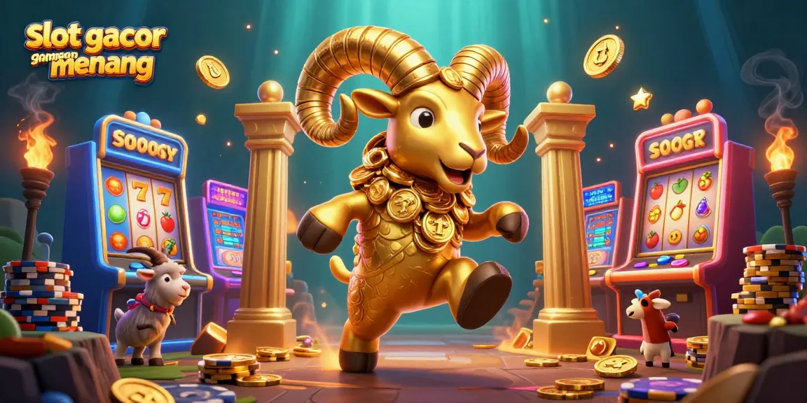 Experience the thrill of slot gacor gampang menang with golden ram and vibrant casino elements!