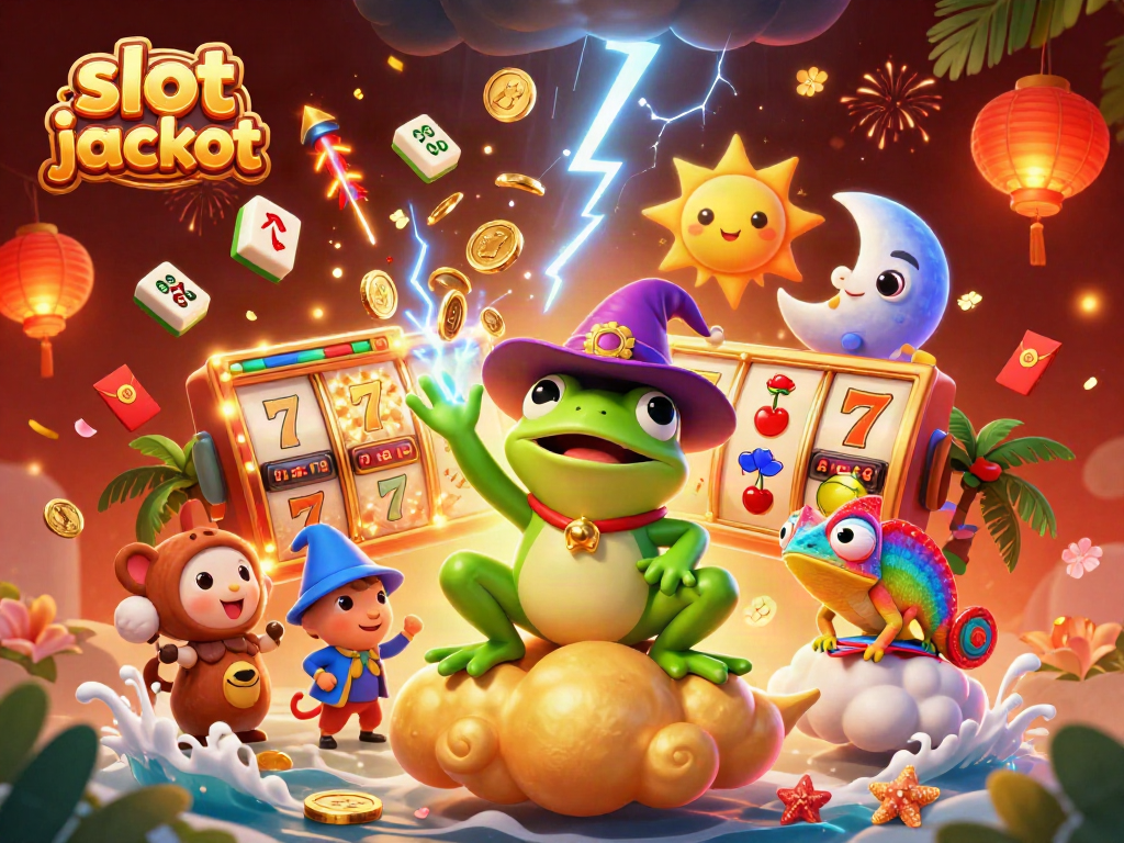 Menangkan slot jackpot dengan ilustrasi kartun 3D yang penuh warna dan elemen menarik.