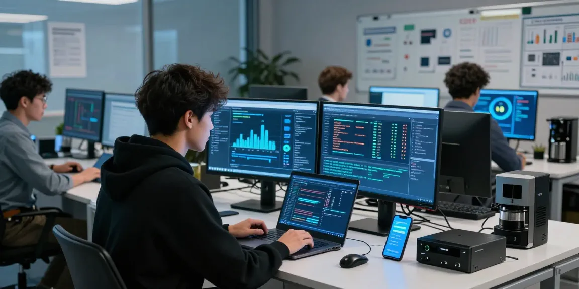 Cybersecurity expert analyzing security protocols at https://shs-dome5.com/ with multiple screens and team collaboration.