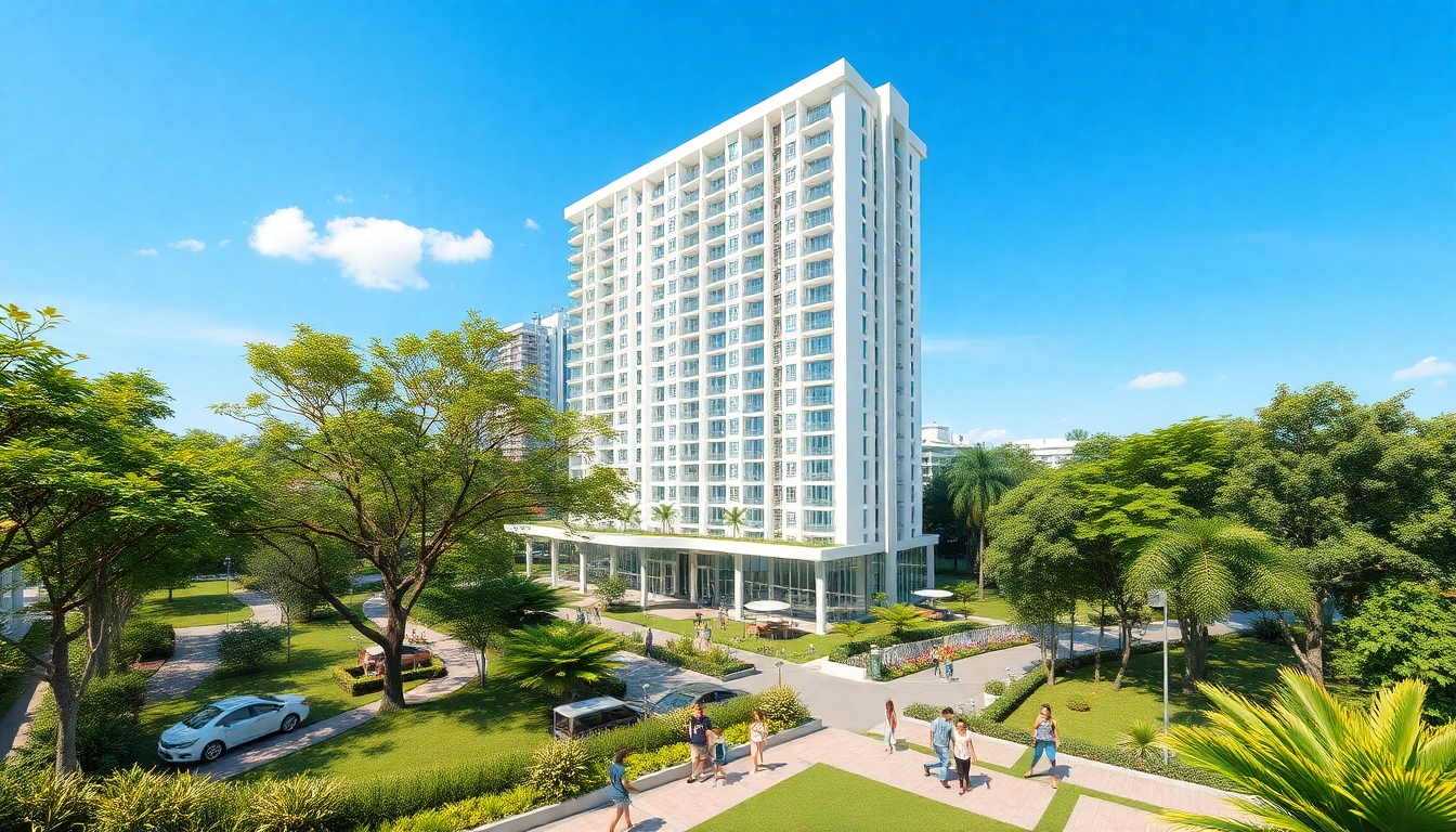 Visualize the tampines st 95 ec executive condominium with lush landscaping and vibrant community settings.