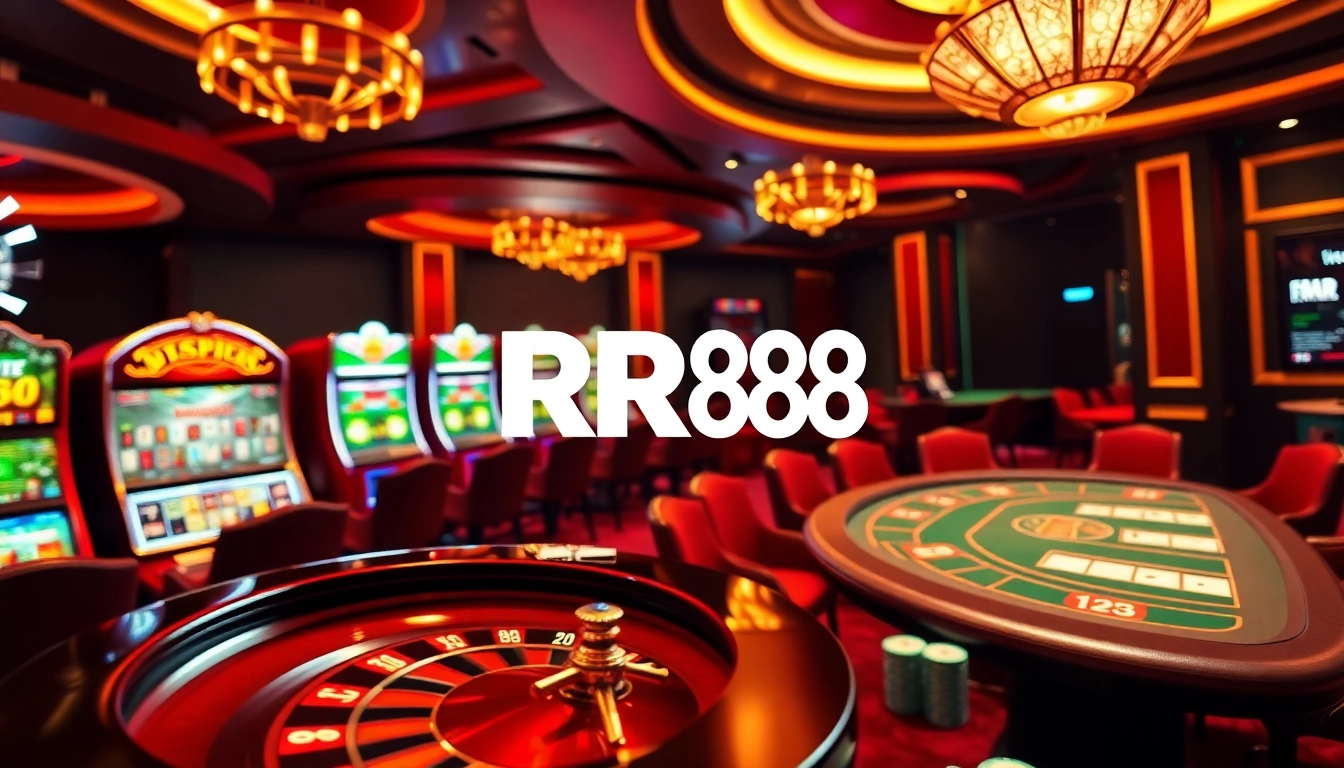 Gamble strategically at RR88 with exciting slots, poker tables, and roulette wheels.